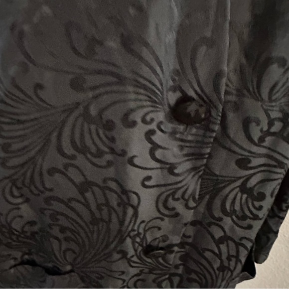 Silk Studio 100% Silk Black Patterned Jacket – Size 10 - Picture 6 of 7
